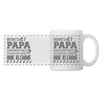 Wenn's Papa - Tasse zweifarbig - weiß