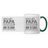 Wenn's Papa - Tasse zweifarbig - Weiß/Dunkelgrün