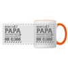 Wenn's Papa - Tasse zweifarbig - Weiß/Orange