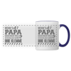 Wenn's Papa - Tasse zweifarbig - Weiß/Kobaltblau