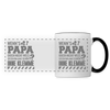 Wenn's Papa - Tasse zweifarbig - Weiß/Schwarz