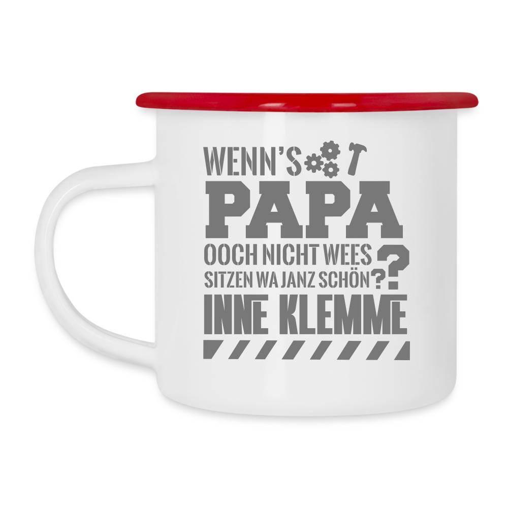Wenn's Papa - Emaille Tasse