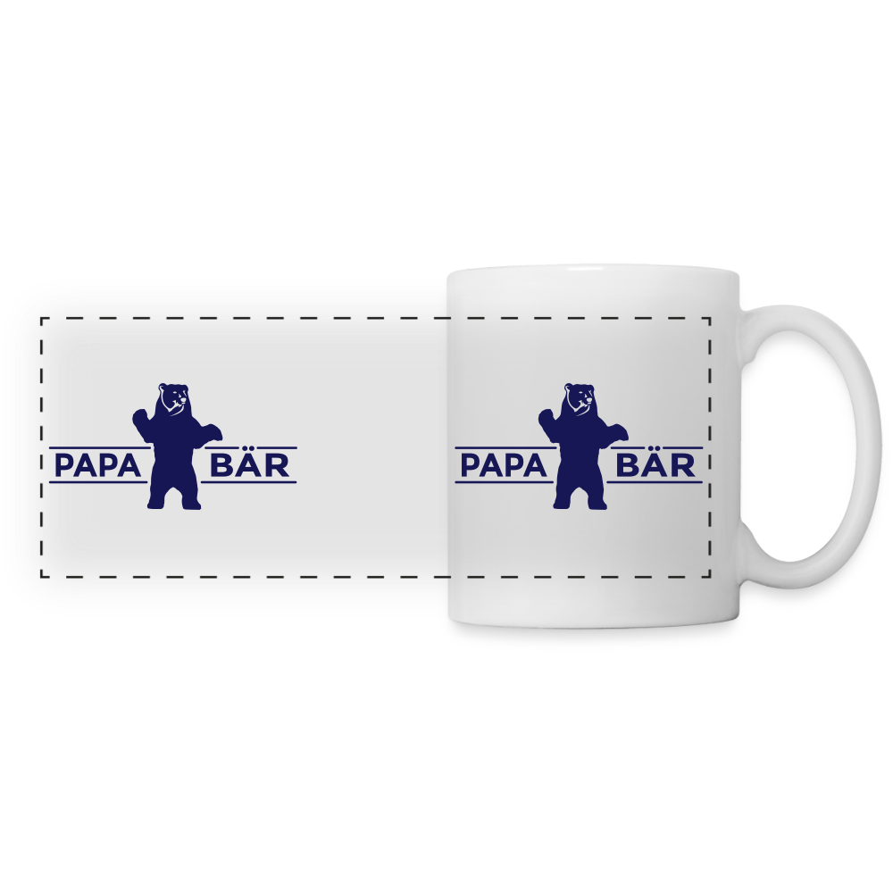 Papa Bär - Tasse zweifarbig - weiß