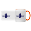 Papa Bär - Tasse zweifarbig - Weiß/Orange