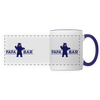 Papa Bär - Tasse zweifarbig - Weiß/Kobaltblau
