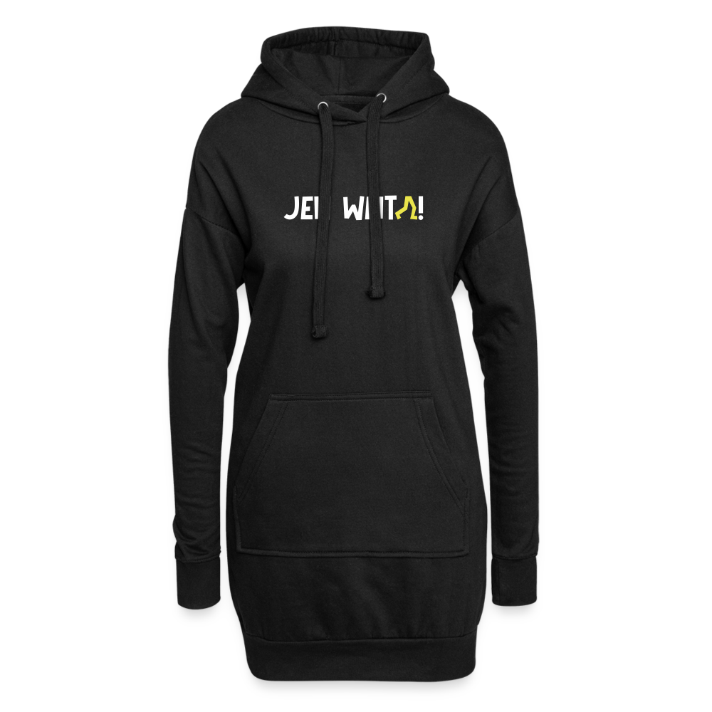 Jeh Weita! - Hoodie-Kleid - Schwarz