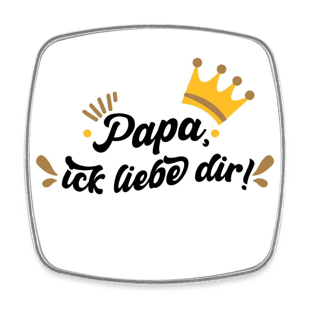 Papa, ick liebe dir!  - Kühlschrankmagnet - weiß