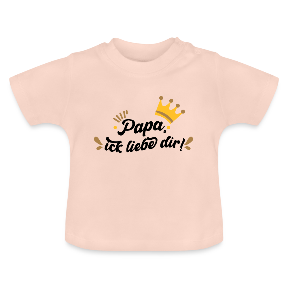 Papa, ick liebe dir!  - Baby T-Shirt - Kristallrosa