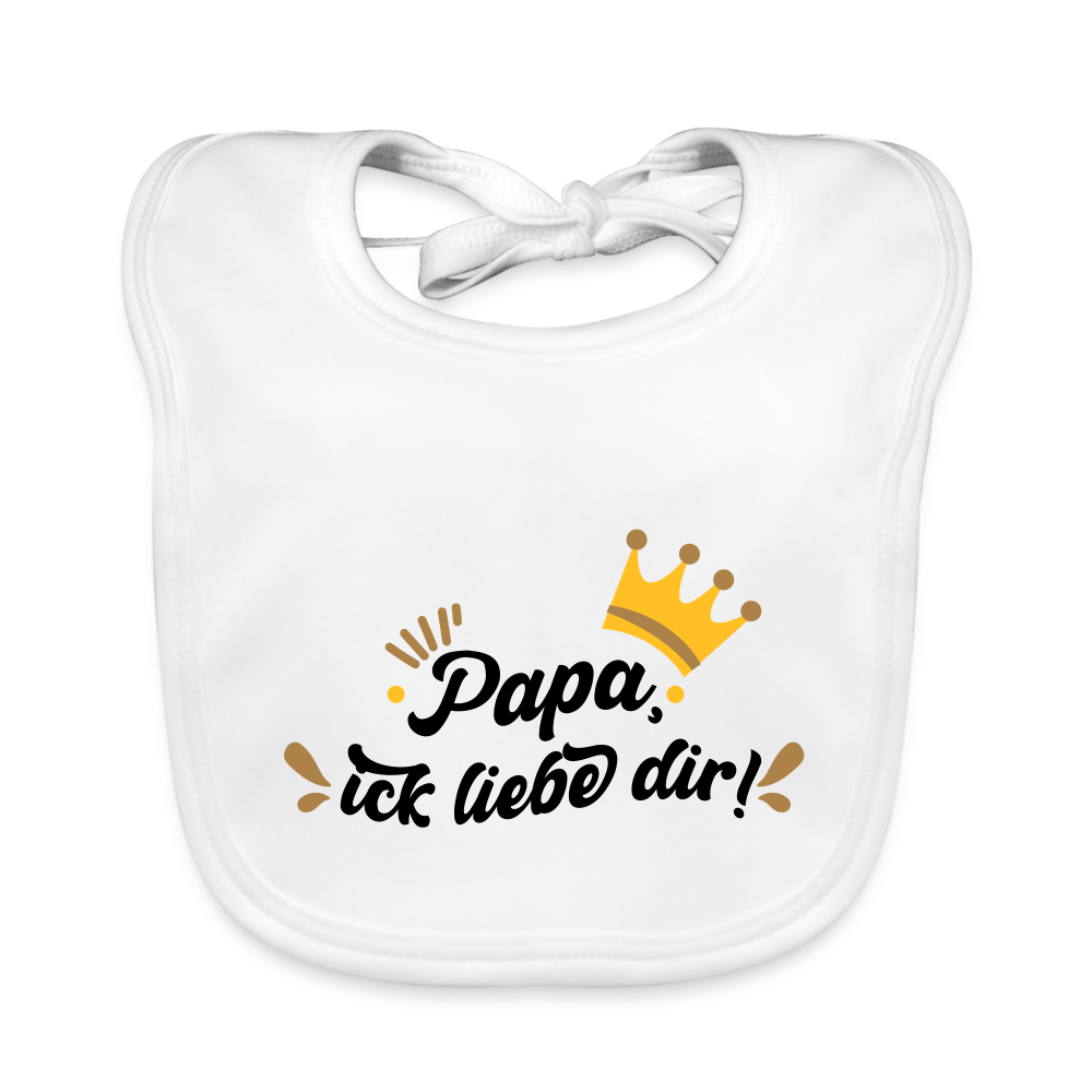 Papa, ick liebe dir!  - Lätzchen - weiß