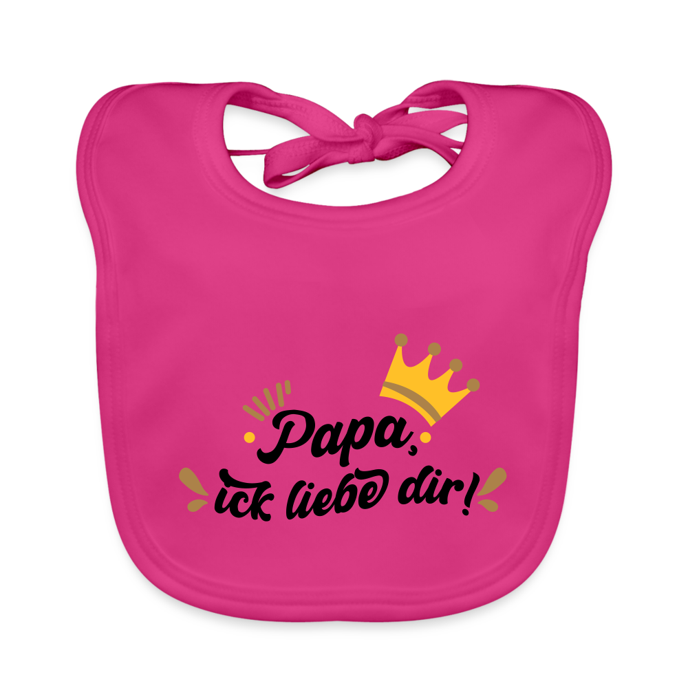 Papa, ick liebe dir!  - Lätzchen - Fuchsia