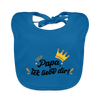 Papa, ick liebe dir!  - Lätzchen - Pfauenblau