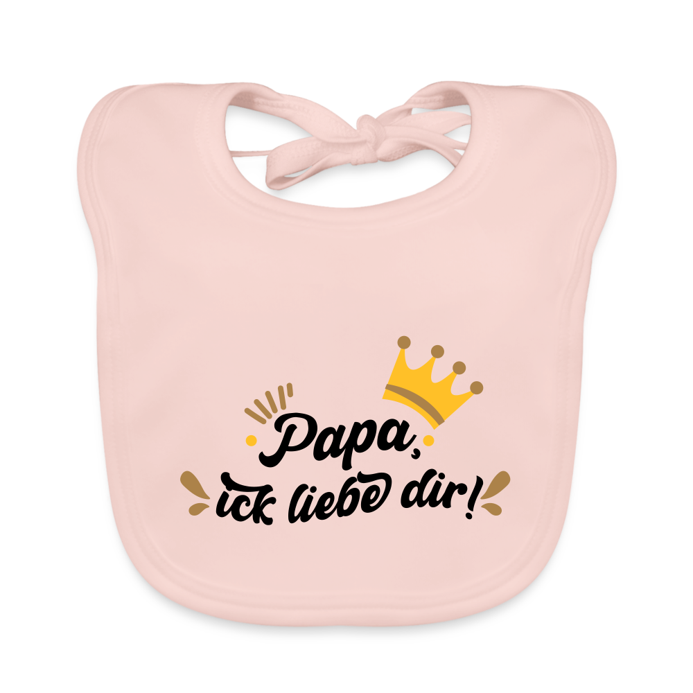 Papa, ick liebe dir!  - Lätzchen - Rose