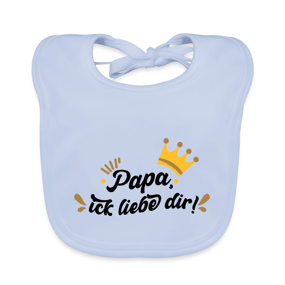 Papa, ick liebe dir!  - Lätzchen - sky Blue