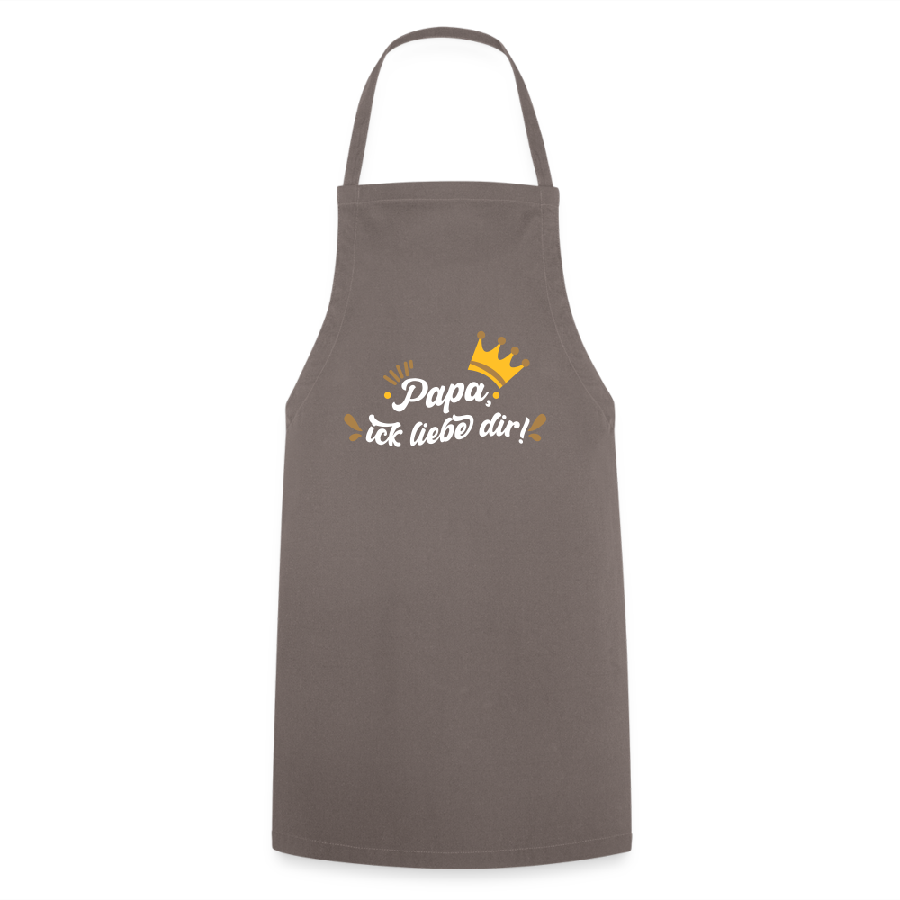 Papa, ick liebe dir!  - Kochschürze - Grau