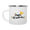 Papa, ick liebe dir!  - Emaille Tasse