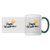 Papa, ick liebe dir!  - Tasse zweifarbig - Weiß/Dunkelgrün