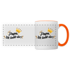 Papa, ick liebe dir!  - Tasse zweifarbig - Weiß/Orange