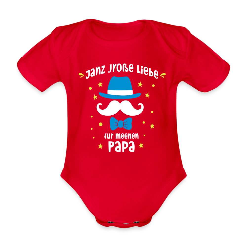 Janz jroße Liebe für meene Papa - Bio-Kurzarmbody - Rot