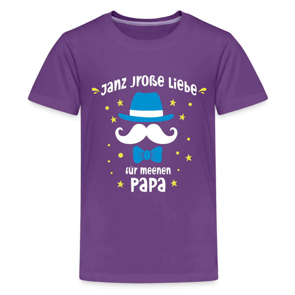 Janz jroße Liebe für meene Papa - Teenager Premium T-Shirt - Lila