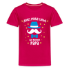 Janz jroße Liebe für meene Papa - Teenager Premium T-Shirt - dunkles Pink