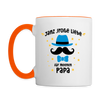 Janz jroße Liebe für meenen Papa - Tasse zweifarbig