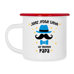 Janz jroße Liebe für meenen Papa - Emaille Tasse