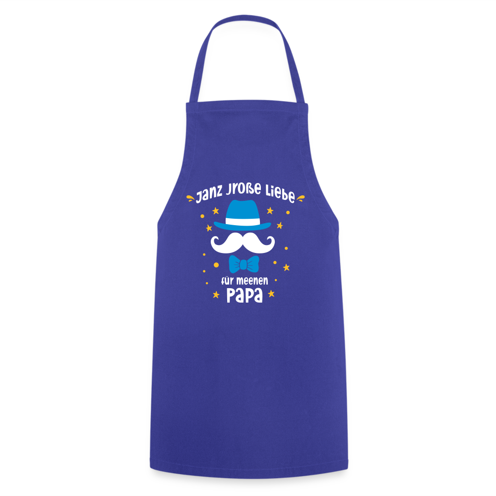 Janz jroße Liebe für meene Papa - Kochschürze - Royalblau