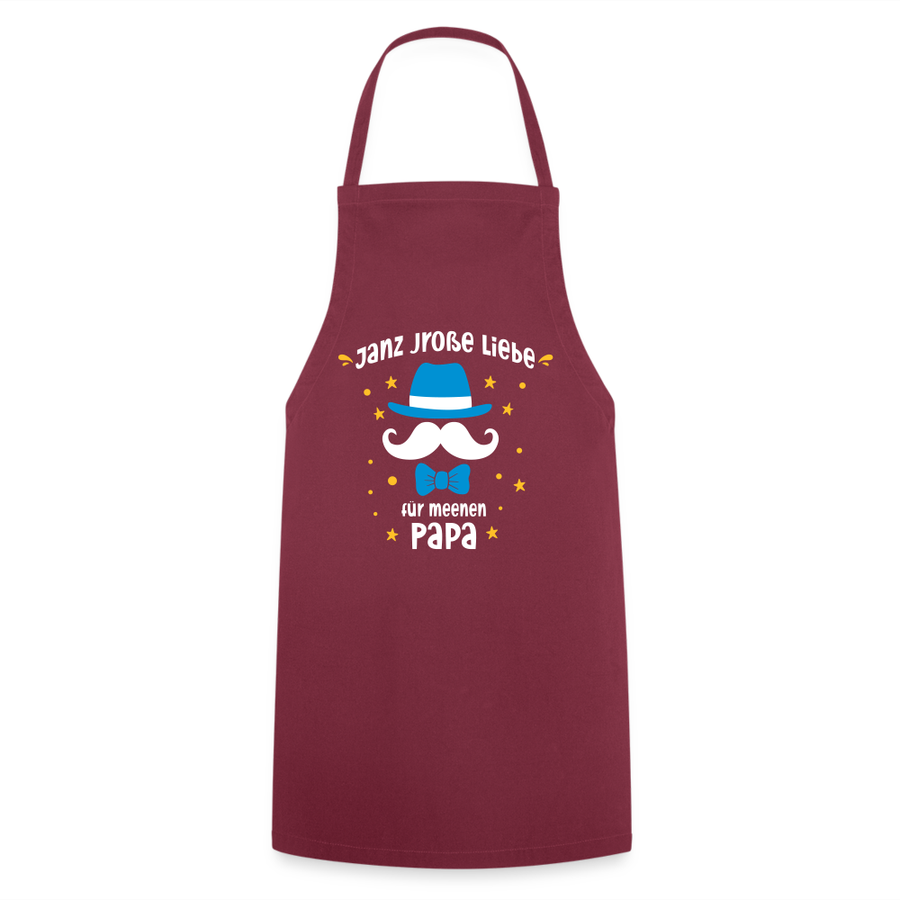 Janz jroße Liebe für meene Papa - Kochschürze - Bordeaux