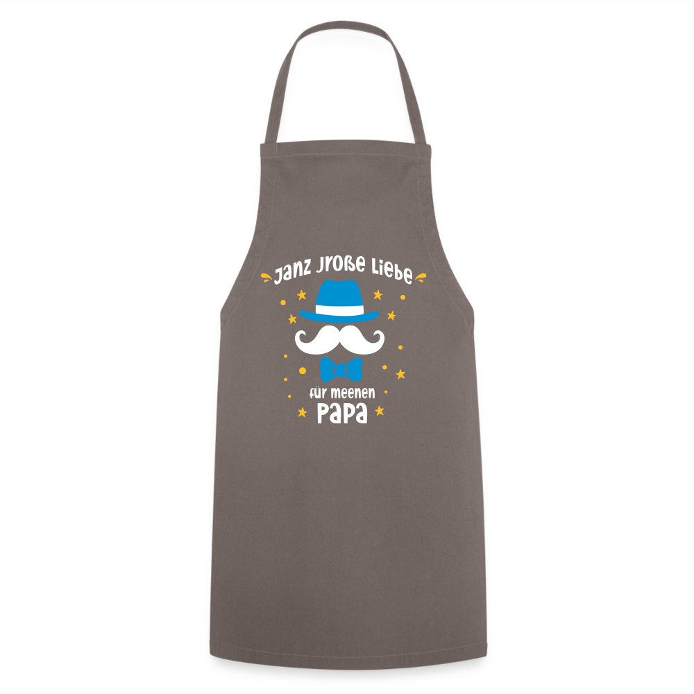 Janz jroße Liebe für meene Papa - Kochschürze - Grau