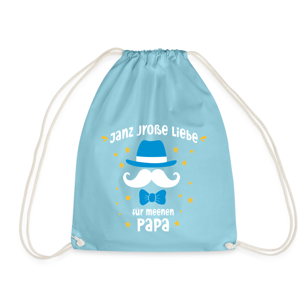 Janz jroße Liebe für meene Papa - Turnbeutel - Aqua
