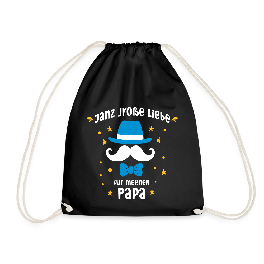 Janz jroße Liebe für meene Papa - Turnbeutel - Schwarz