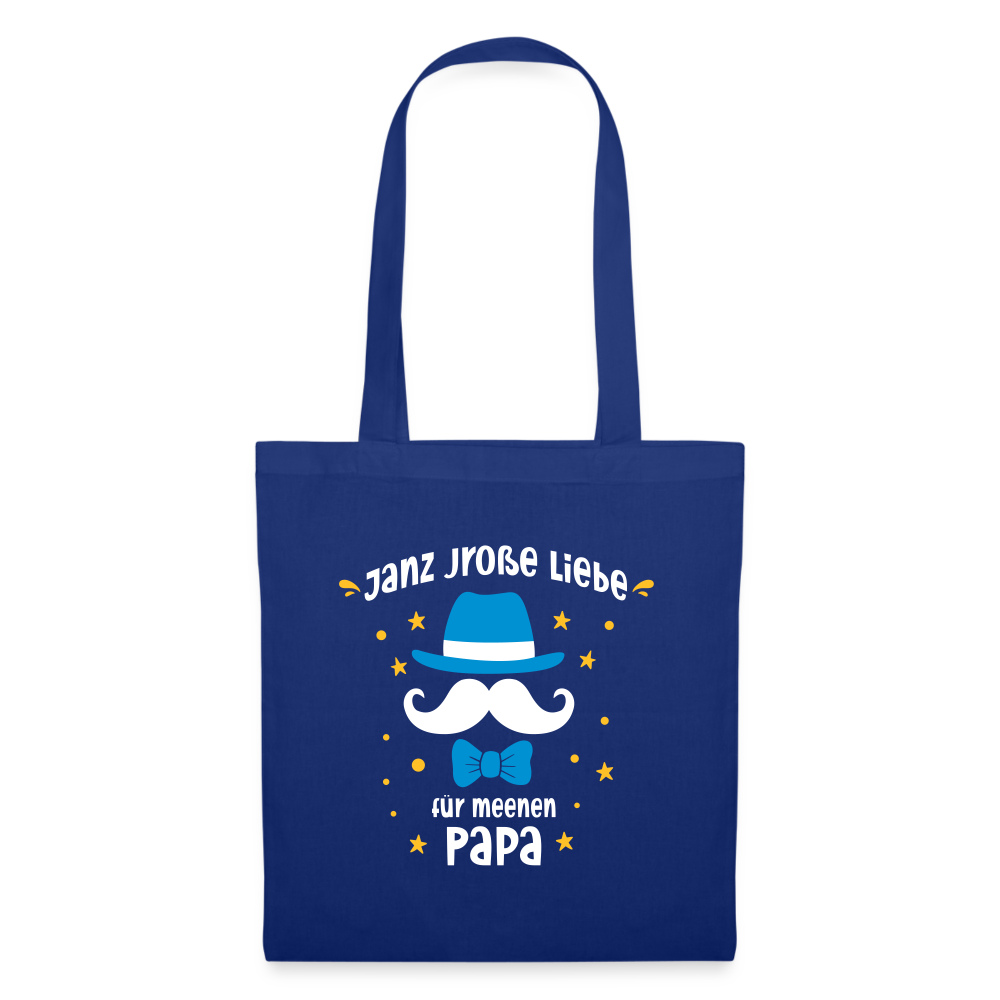 Janz jroße Liebe für meene Papa - Stoffbeutel - Royalblau
