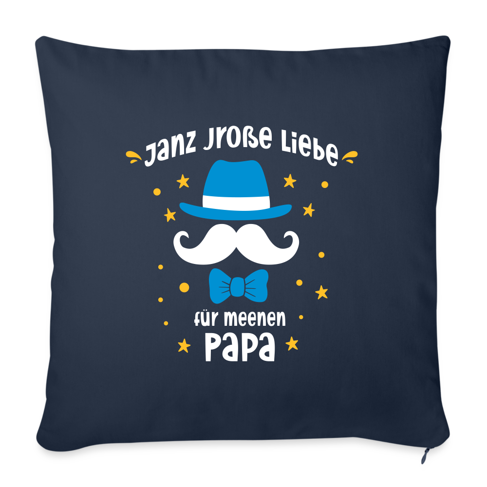 Janz jroße Liebe für meene Papa - Sofakissen mit Füllung (45 x 45 cm) - Navy