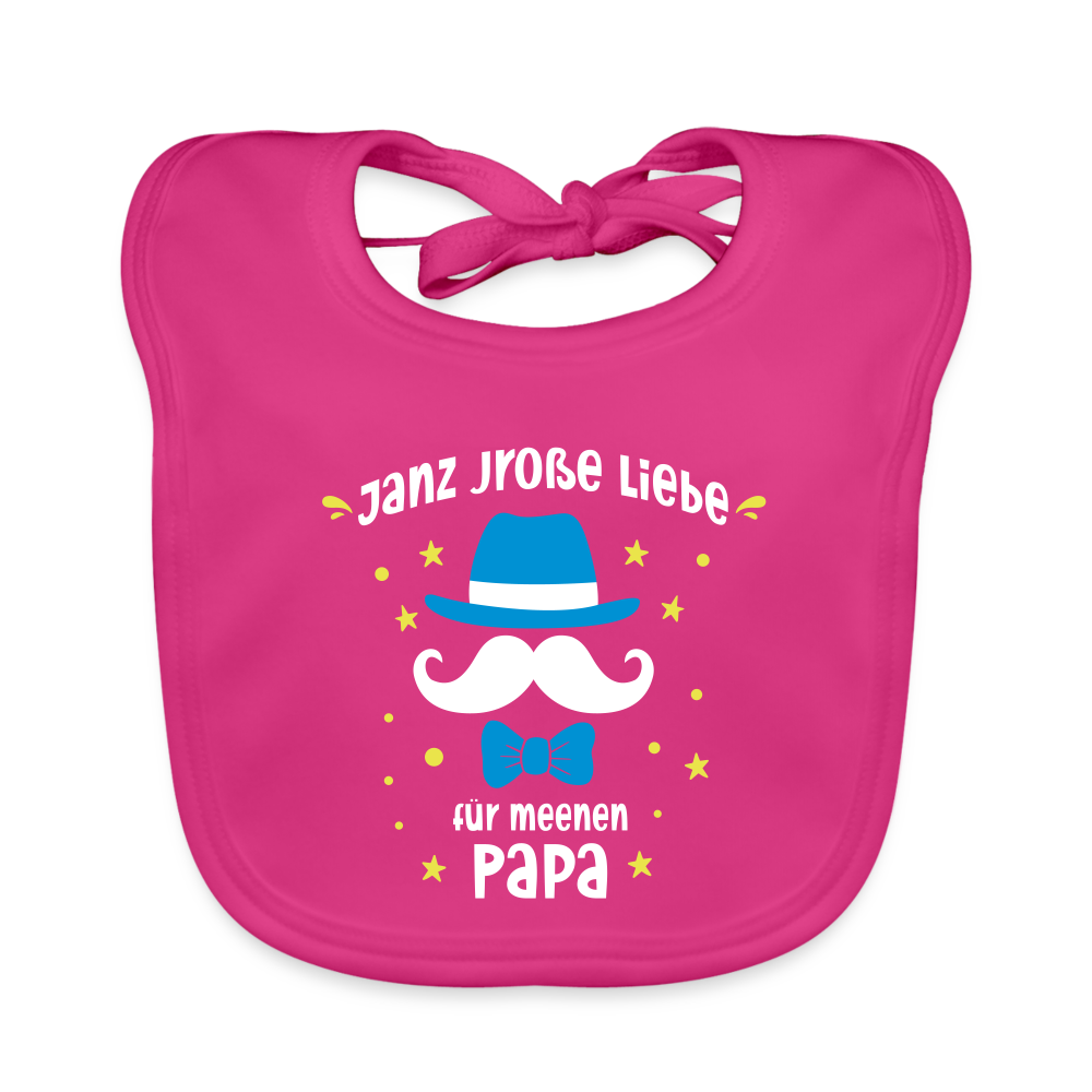 Janz jroße Liebe für meene Papa - Lätzchen - Fuchsia