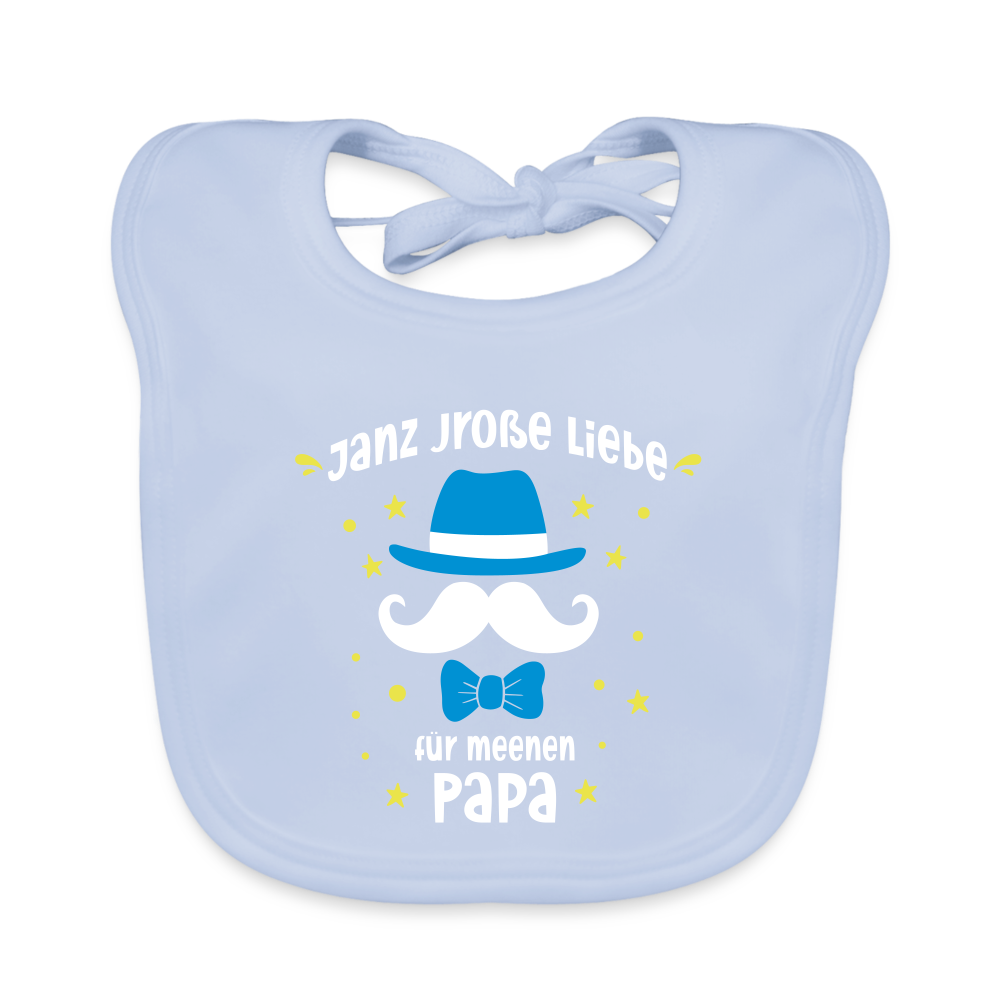 Janz jroße Liebe für meene Papa - Lätzchen - sky Blue
