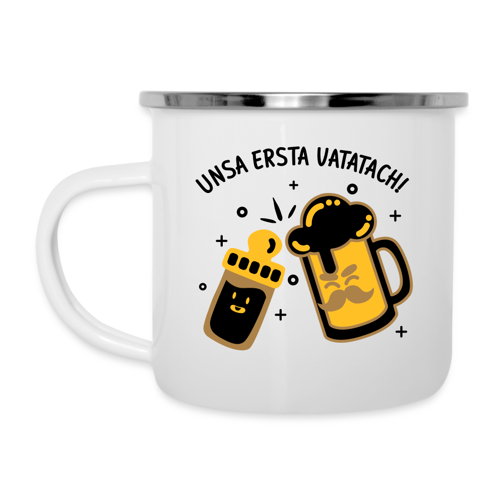 unsa ersta Vatatach! - Emaille Tasse