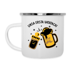 unsa ersta Vatatach! - Emaille Tasse