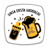 unsa ersta Vatatach! - Kühlschrankmagnet - weiß