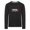 Papa, ick steh' uff dir - Kinder Langarmshirt - Schwarz