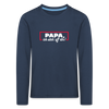 Papa, ick steh' uff dir - Kinder Langarmshirt - Navy