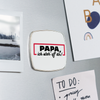 Papa, ick steh' uff dir - Kühlschrankmagnet - weiß