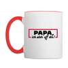 Papa, ick steh' uff dir - Tasse zweifarbig