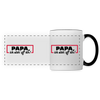 Papa, ick steh' uff dir - Tasse zweifarbig - Weiß/Schwarz