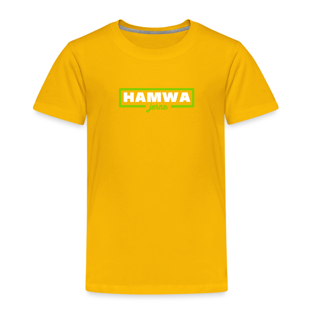 hamwa - Kinder Premium T-Shirt - Sonnengelb