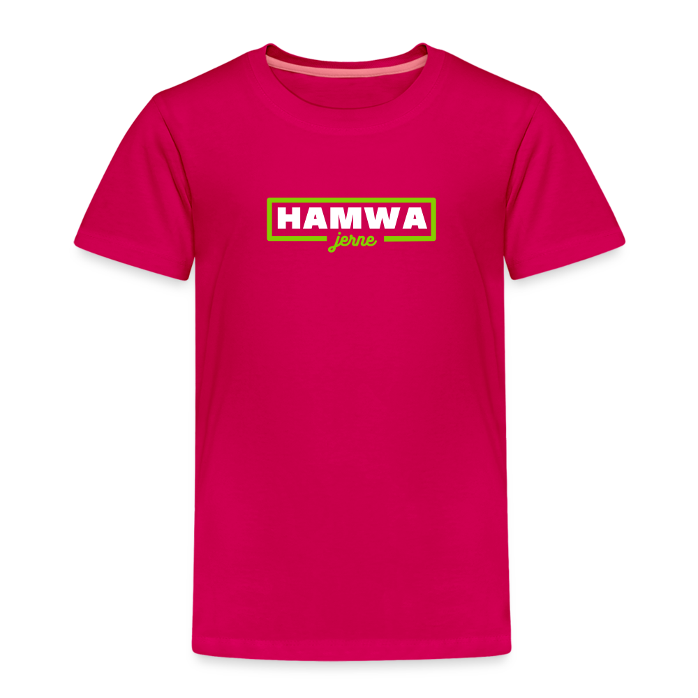 hamwa - Kinder Premium T-Shirt - dunkles Pink