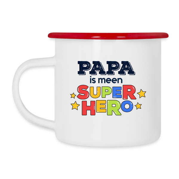 Super Hero - Emaille Tasse