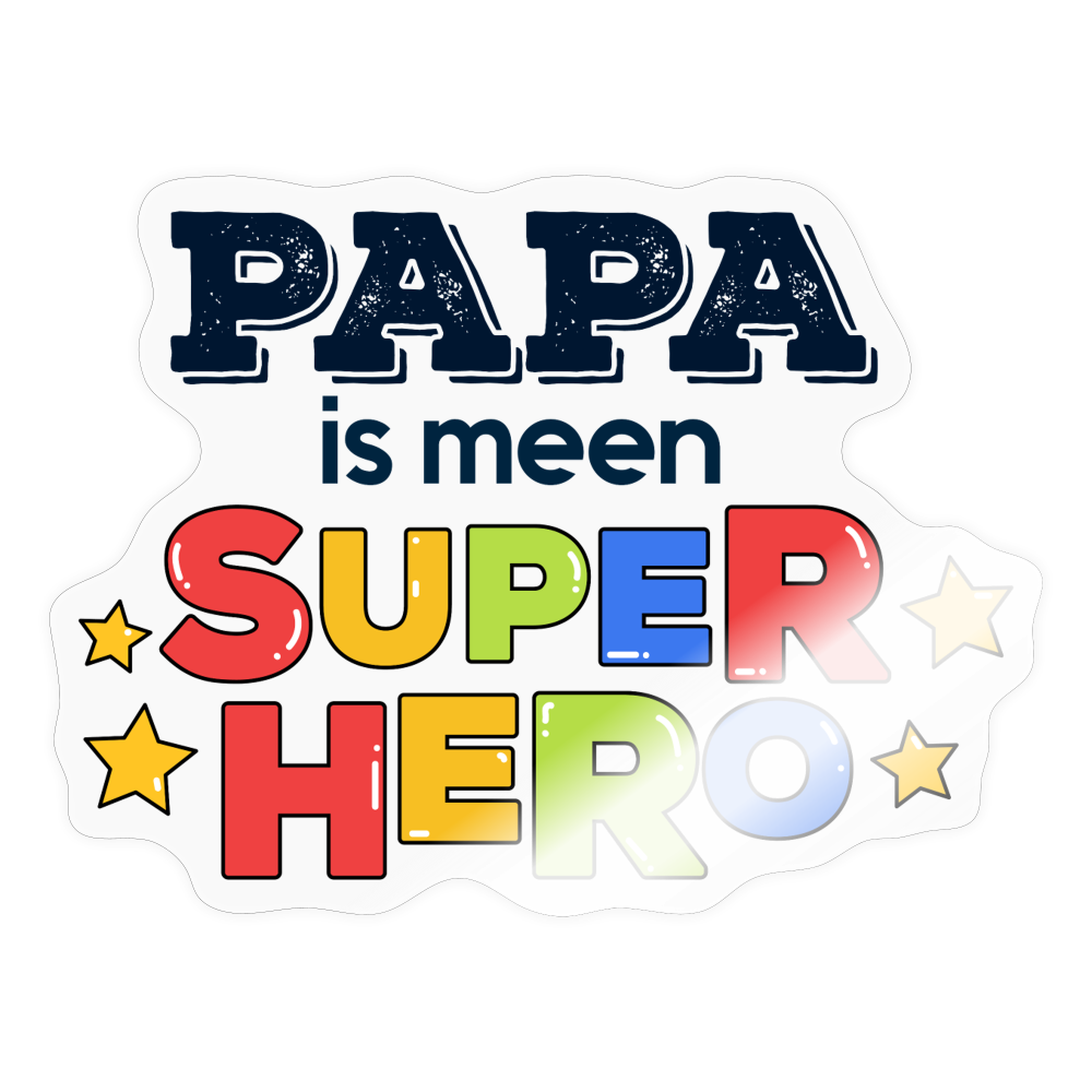 Super Hero - Aufkleber - Transparent glänzend