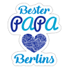 Bester Papa - Aufkleber - Mattweiß