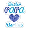 Bester Papa - Aufkleber - Weiß glänzend