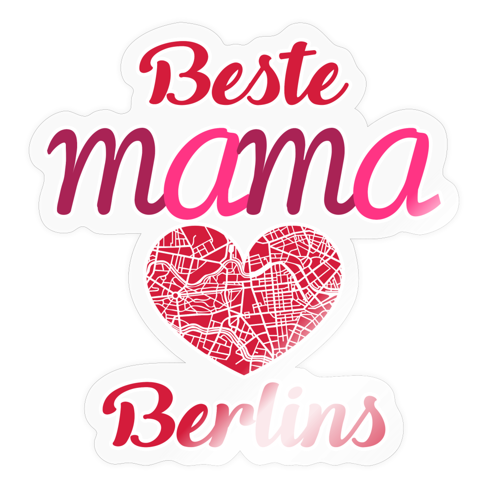 Beste Mama - Aufkleber - Transparent glänzend